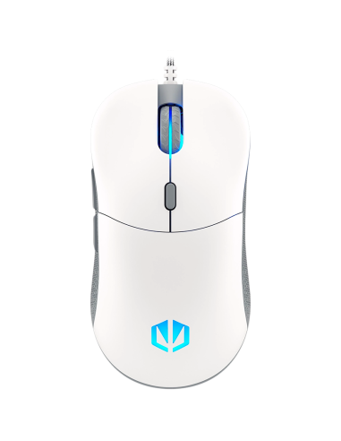 Endorfy GEM Plus Onyx White Gaming Mouse, PIXART PAW3370 Optical Gaming Sensor, 19000DPI, 67G Lightweight design, KAILH GM 8.