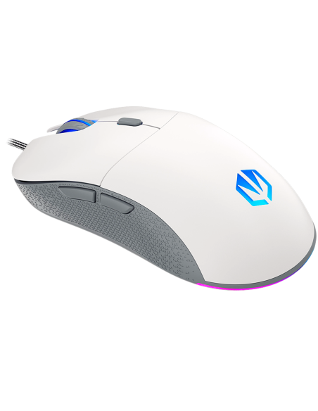 Endorfy GEM Plus Onyx White Gaming Mouse, PIXART PAW3370 Optical Gaming Sensor, 19000DPI, 67G Lightweight design, KAILH GM 8.