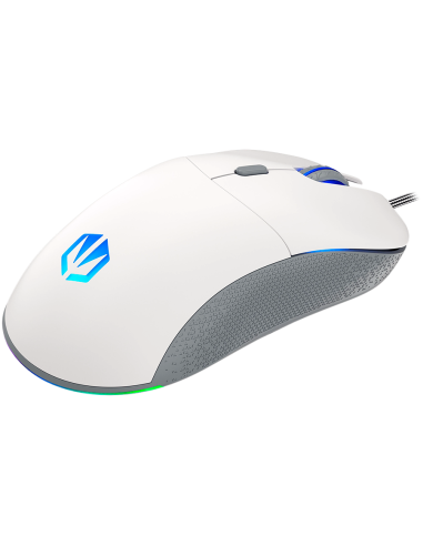 Endorfy GEM Plus Onyx White Gaming Mouse, PIXART PAW3370 Optical Gaming Sensor, 19000DPI, 67G Lightweight design, KAILH GM 8.