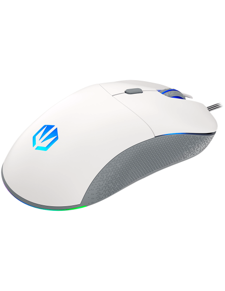 Endorfy GEM Plus Onyx White Gaming Mouse, PIXART PAW3370 Optical Gaming Sensor, 19000DPI, 67G Lightweight design, KAILH GM 8.