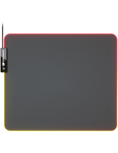 COUGAR Neon, RGB Gaming Mouse Pad, HD Texture Design, Stitched Lighting Border + 4mm Thickness, Wave-Shaped Anti-Slip Rubber 