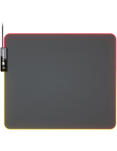 COUGAR Neon, RGB Gaming Mouse Pad, HD Texture Design, Stitched Lighting Border + 4mm Thickness, Wave-Shaped Anti-Slip Rubber 