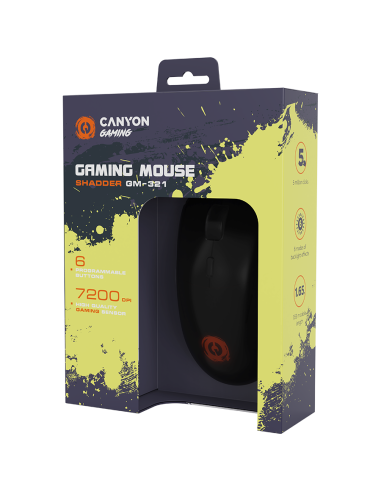 CANYON mouse Shadder GM-321 RGB 6buttons Wired Black
