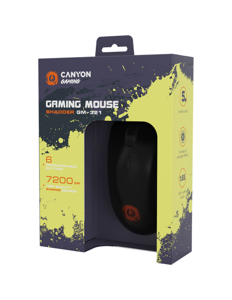 CANYON mouse Shadder GM-321 RGB 6buttons Wired Black