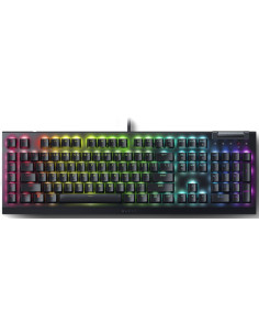 Razer BlackWidow V4 X Mechanical Gaming Keyboard, US Layout, Green Switch, Razer Chroma RGB, 6 Macro Keys, Lubricated Stabili