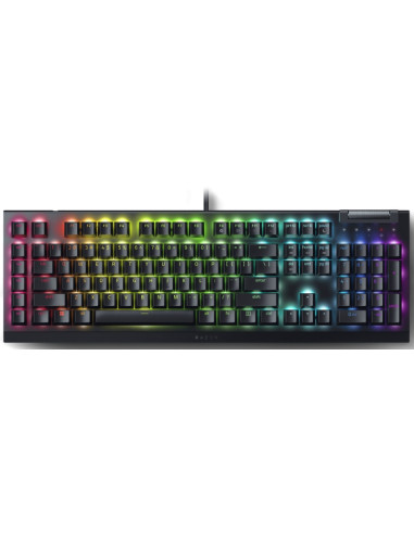Razer BlackWidow V4 X Mechanical Gaming Keyboard, US Layout, Green Switch, Razer Chroma RGB, 6 Macro Keys, Lubricated Stabili