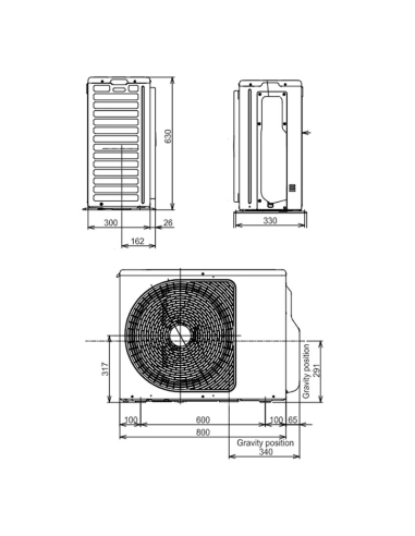Външно тяло Toshiba RAS-5M34U2AVG-E за 5 вътрешни тела