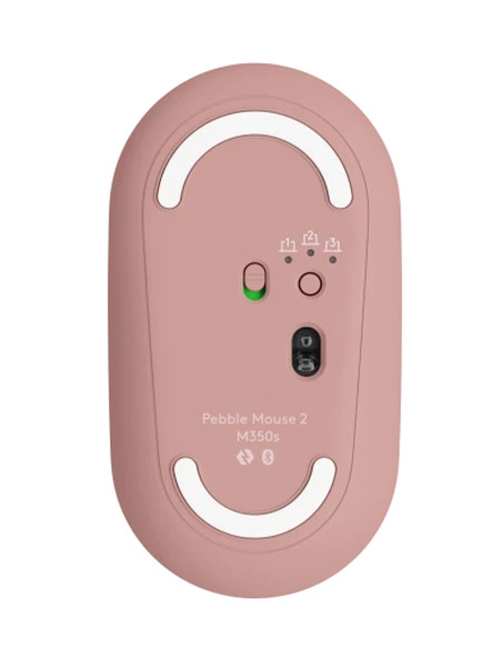 LOGITECH M350S Pebble 2 Bluetooth Mouse - TONAL ROSE - DONGLELESS