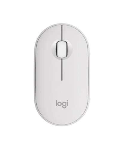LOGITECH M350S Pebble 2 Bluetooth Mouse - TONAL WHITE - DONGLELESS