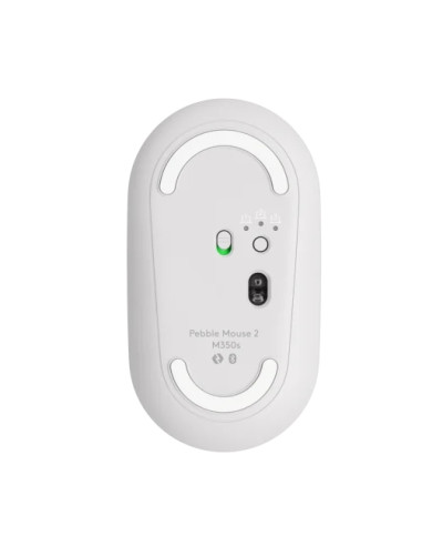 LOGITECH M350S Pebble 2 Bluetooth Mouse - TONAL WHITE - DONGLELESS
