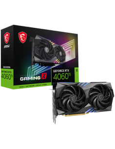MSI Video Card Nvidia GeForce RTX 4060 Ti GAMING X 8G, 8GB GDDR6, 128bit, Effective Memory Clock: 18000MHz, Boost: 2655 MHz, 
