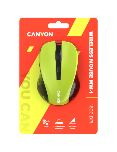 CANYON mouse MW-1 Wireless Yellow