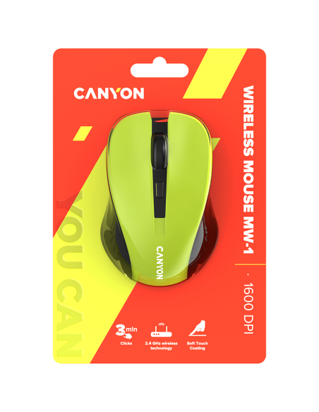 CANYON mouse MW-1 Wireless Yellow