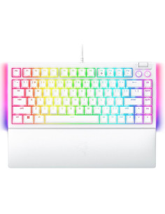 Razer BlackWidow V4 75- White, Gaming Keyboard, US Layout, Hot-swappable Design, Compact 75- Layout with Aluminum Case,  Mech
