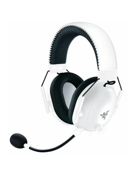 BlackShark V2 Pro (2023) - White, Wireless Gaming Headset, Razer TriForce Titanium Driver 50 mm, Oval Ear Cushions, Detachabl