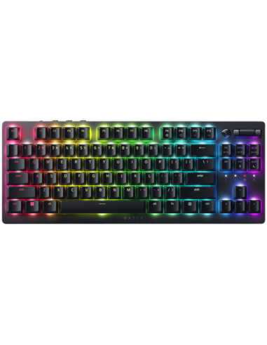Razer DeathStalker V2 Gaming Keyboard, Red Switch, US Layout, Low-Profile Optical Switches (Linear), Ultra-Slim Casing with D