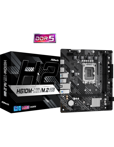 Дънна платка ASRock H610M-H2/M.2, DDR5, mATX