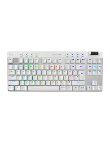 Геймърска механична клавиатура Logitech G Pro X TKL White - Tactile