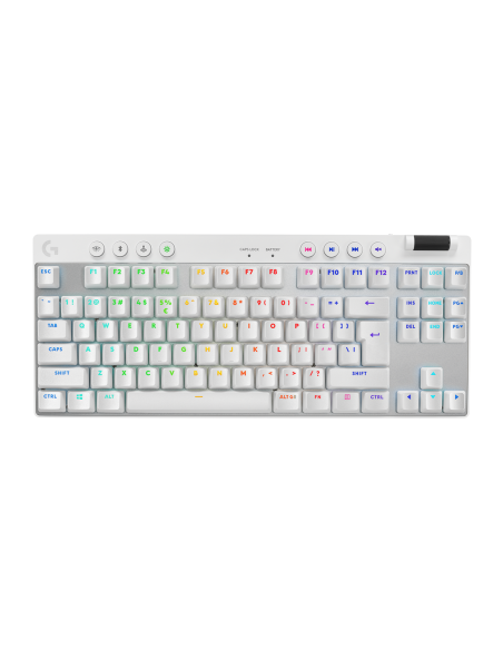 Геймърска механична клавиатура Logitech G Pro X TKL White - Tactile