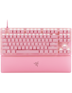 Razer Huntsman V2 Tenkeyless Pink, Optical Gaming Keyboard (Linear Optical Switches Gen-2), US Layout, Doubleshot PBT Keycaps