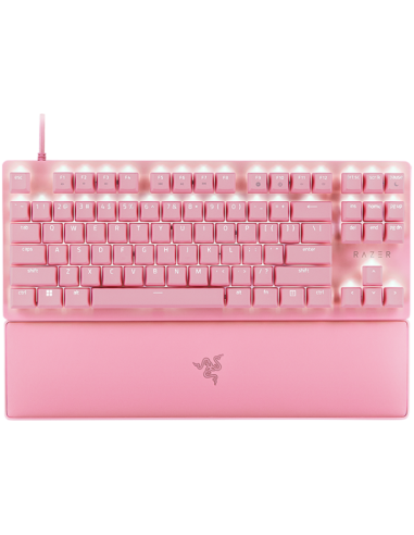 Razer Huntsman V2 Tenkeyless Pink, Optical Gaming Keyboard (Linear Optical Switches Gen-2), US Layout, Doubleshot PBT Keycaps
