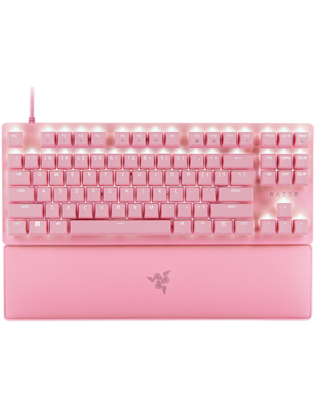 Razer Huntsman V2 Tenkeyless Pink, Optical Gaming Keyboard (Linear Optical Switches Gen-2), US Layout, Doubleshot PBT Keycaps
