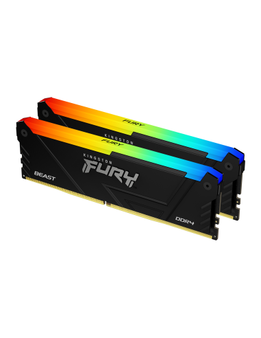 Памет Kingston FURY Beast Black RGB 32GB(2x16GB) DDR4 3600MHz CL18