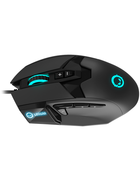 LORGAR Stricter 579, gaming mouse, 9 programmable buttons, Pixart PMW3336 sensor, DPI up to 12 000, 50 million clicks buttons