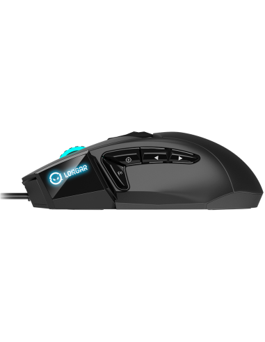 LORGAR Stricter 579, gaming mouse, 9 programmable buttons, Pixart PMW3336 sensor, DPI up to 12 000, 50 million clicks buttons