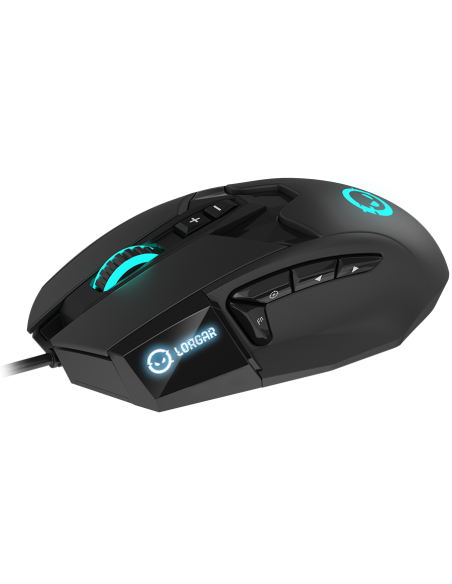 LORGAR Stricter 579, gaming mouse, 9 programmable buttons, Pixart PMW3336 sensor, DPI up to 12 000, 50 million clicks buttons
