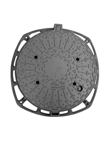 Чугунен капак Ф600 D400 H100 вентилиран със заключване