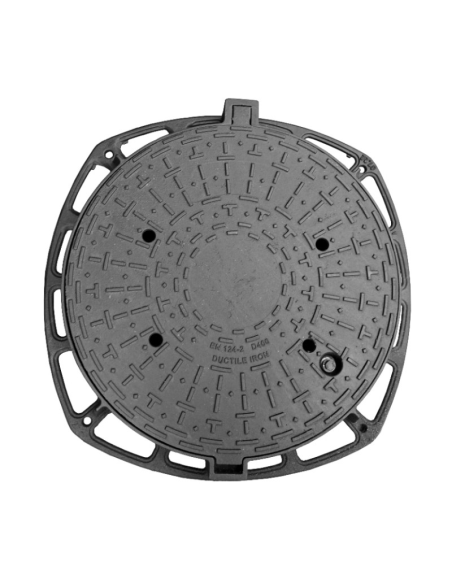 Чугунен капак Ф600 D400 H100 вентилиран със заключване