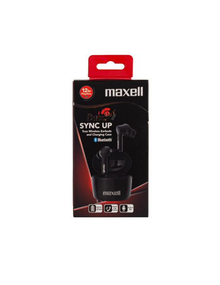 Блутут слушалки Maxell Bass13 TWS, True Wireless, Bluetooth 5.0, Черни