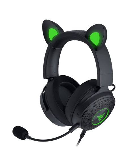 Razer Kraken Kitty V2 Pro, Gaming Wired Headset, Razer Chroma RGB, Stream Reactive Lighting, Docked Mode, 50 mm audio drivers