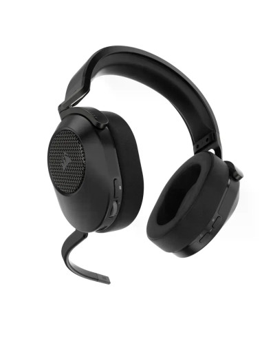 Геймърски слушалки с микрофон Corsair HS65 v2 Carbon безжични и блутут PC/PS5/PS4, Black