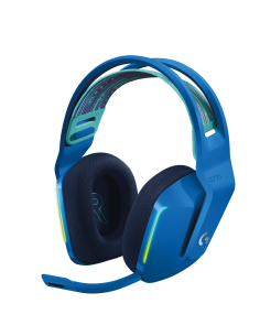 Геймърски слушалки Logitech G733 Blue Lightspeed Wireless RGB, Микрофон, Сини
