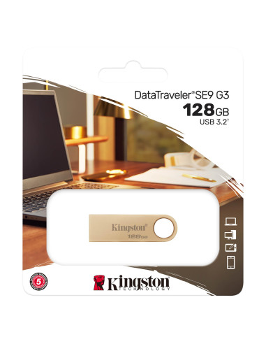 USB памет KINGSTON DataTraveler SE9 G3, 128GB, USB 3.2 Gen 1