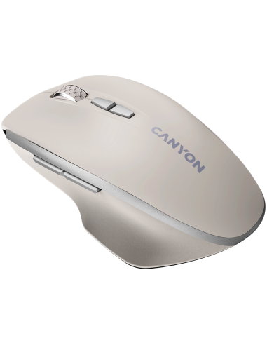 CANYON mouse MW-21 BlueLED 7buttons Wireless Cosmic Latte