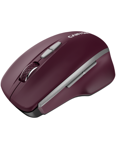 CANYON mouse MW-21 BlueLED 7buttons Wireless Burgundy Red