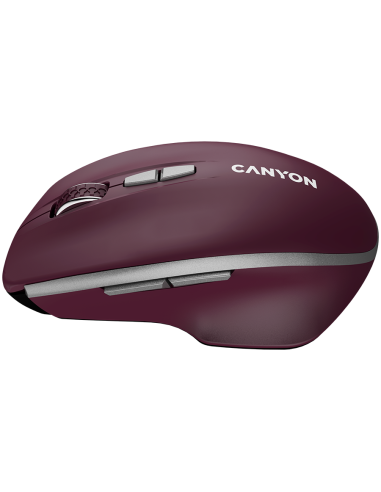 CANYON mouse MW-21 BlueLED 7buttons Wireless Burgundy Red