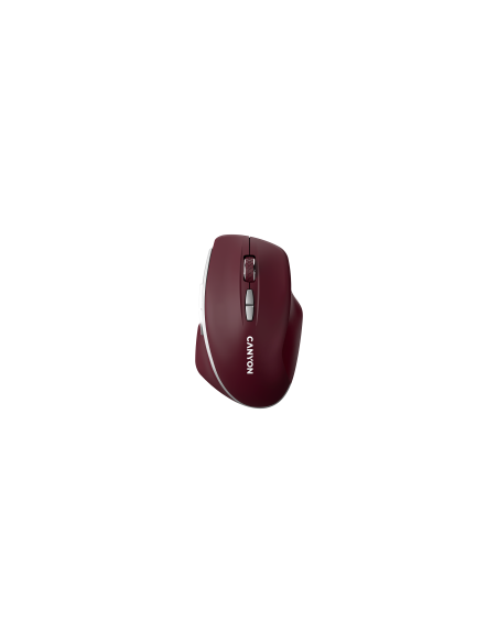 CANYON mouse MW-21 BlueLED 7buttons Wireless Burgundy Red