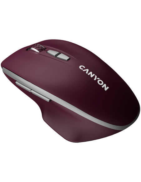 CANYON mouse MW-21 BlueLED 7buttons Wireless Burgundy Red