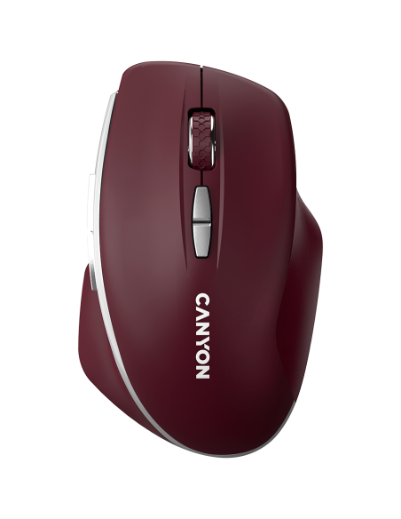 CANYON mouse MW-21 BlueLED 7buttons Wireless Burgundy Red