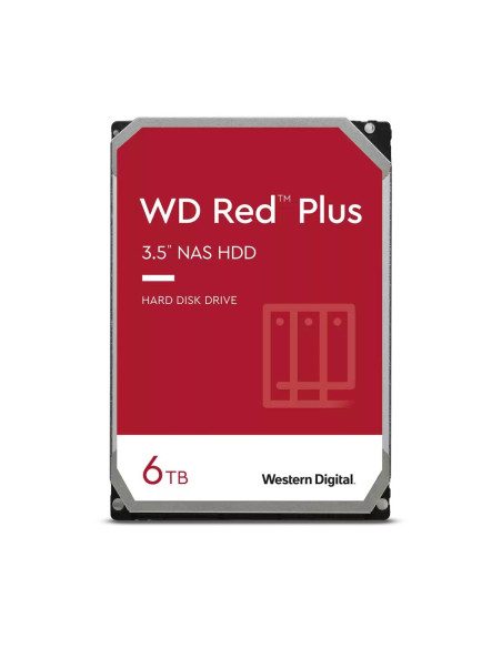 Хард диск WD Red Plus, 6TB NAS, 3.5-quot,, 256MB, 5400RPM, WD60EFPX