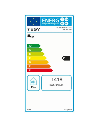 Електрически бойлер TESY BiLight 50л. 2000W, хоризонтален, дясна ел.част