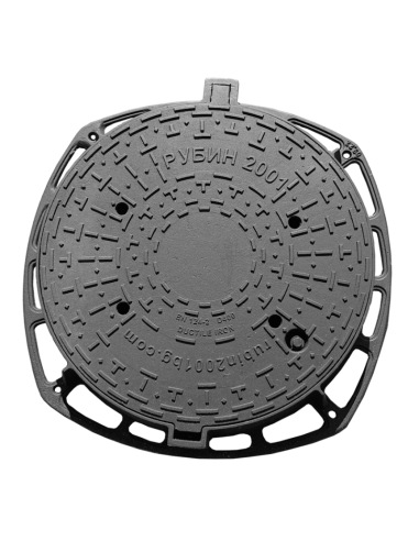 Чугунен капак Ø600 D400 /P/ H100 вентилиран /RUBIN 2001/