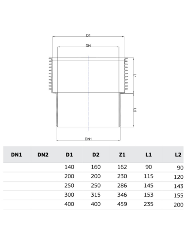 РР ПРЕХОД ОТ РР КЪМ PVC  Ф200/200
