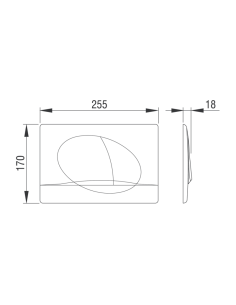 Двоен бутон SELENITE ECO - бял 2