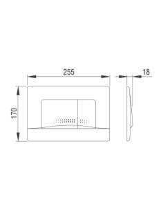 Двоен бутон APLITE ECO - бял 2