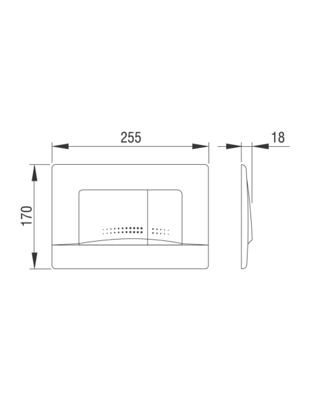 Двоен бутон APLITE ECO - бял